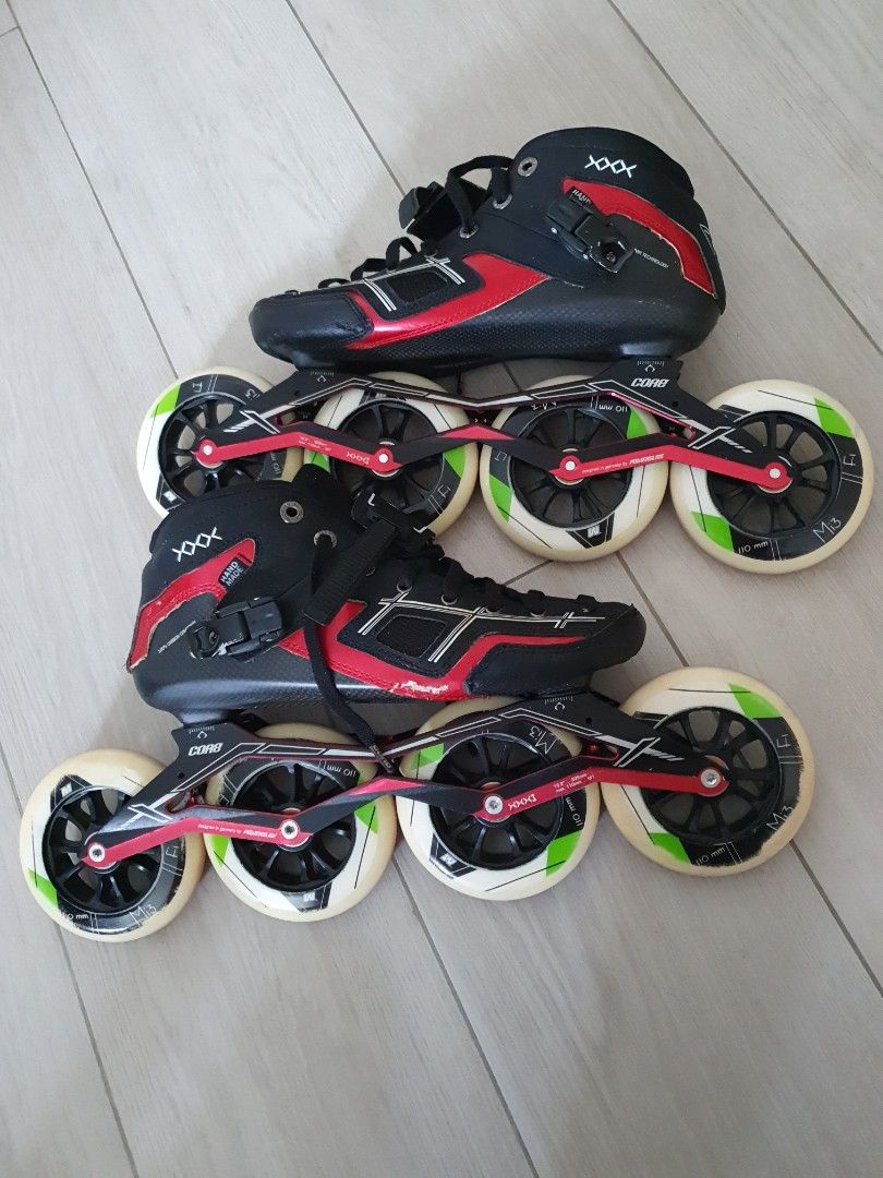 Powerslide Core Racing rollerblades / speed skates, Sports Equipment