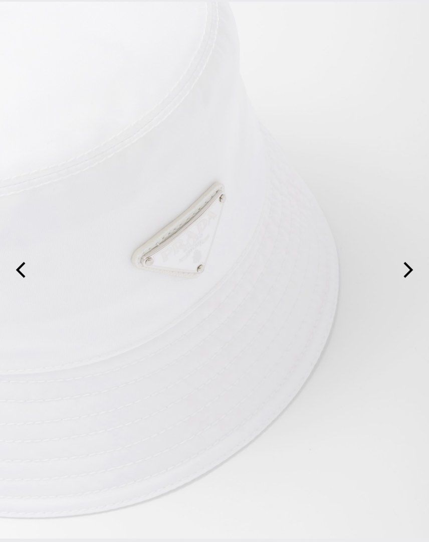 Prada nylon best sale bucket hat white