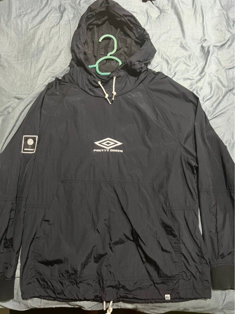 Pretty green x umbro hooded nylon training top best sale