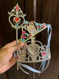 Princess Tiara Crown and Magic Wand Set