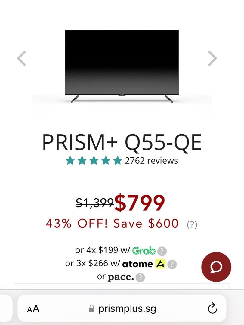 PRISM+ Q55-QE 4K TV for sale with warranty, TV & Home Appliances, TV ...