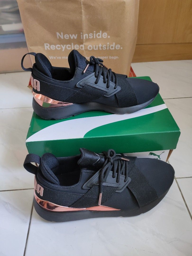 Womens puma muse metal athletic online shoe