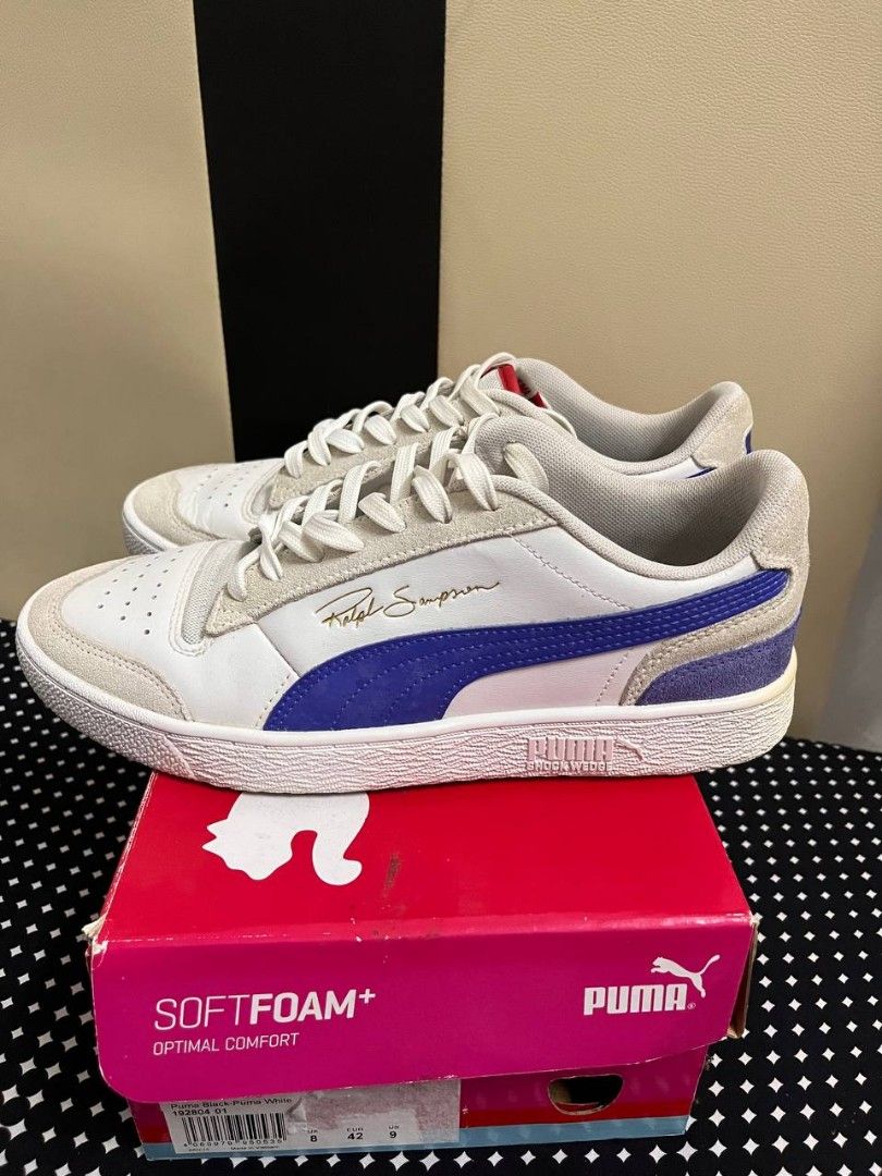 Puma ralph sampson lo vintage outlet white dazzling blue