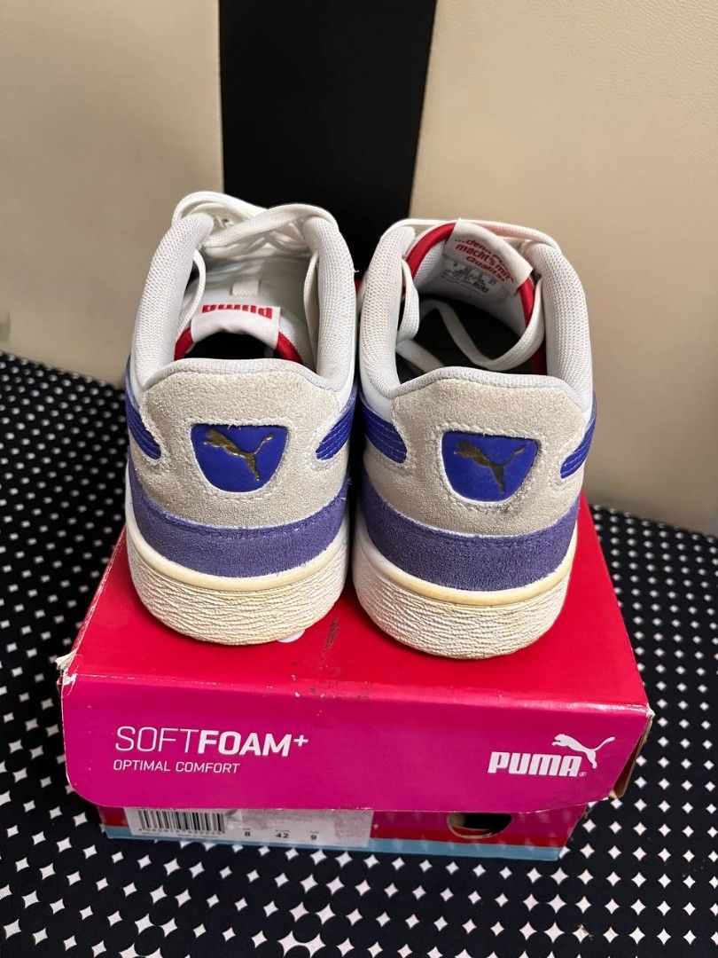 Puma ralph sampson lo vintage deals white dazzling blue