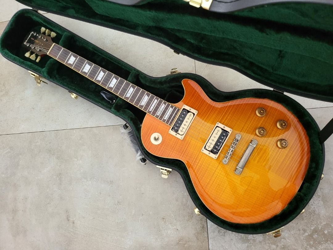 RARE 2000s ESP Edwards Made in Japan Les Paul Honeyburst Flamed Top in