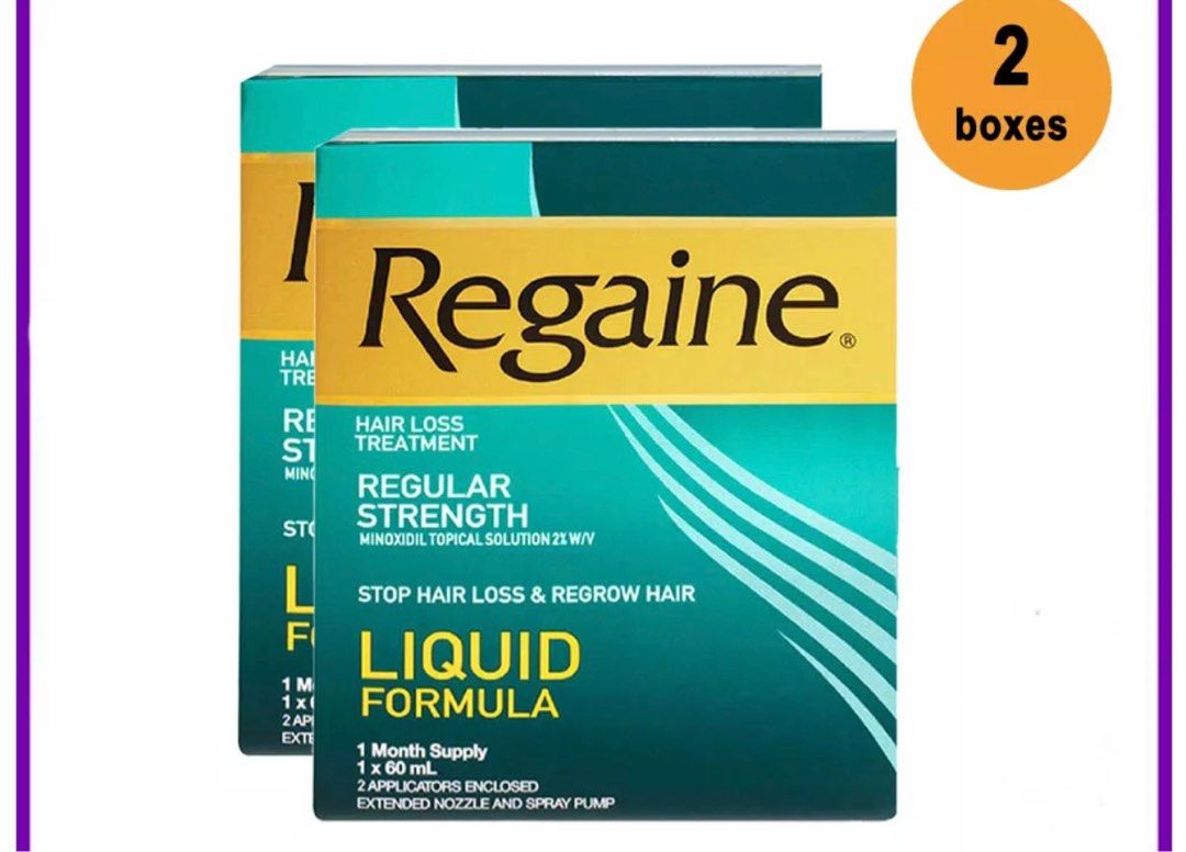 Regaine 2% 2 boxes, Beauty & Personal Care, Hair on Carousell