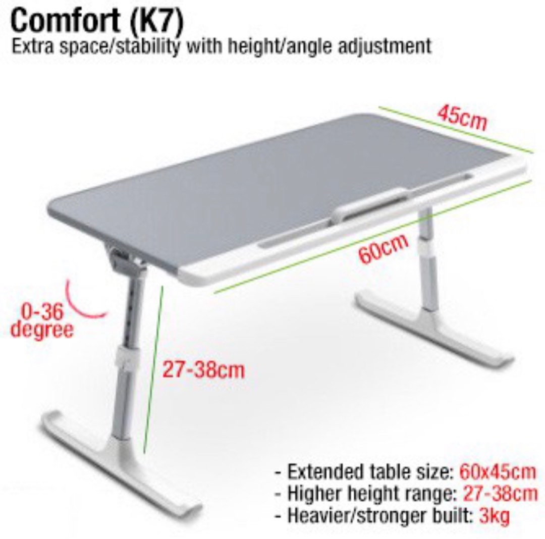 SAIJI K7 Folding Laptop Table, Furniture & Home Living, Furniture