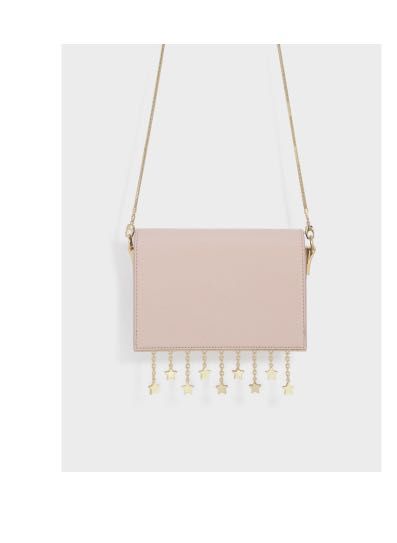 Sale Charles Keith Charm Detail Crossbody Bag