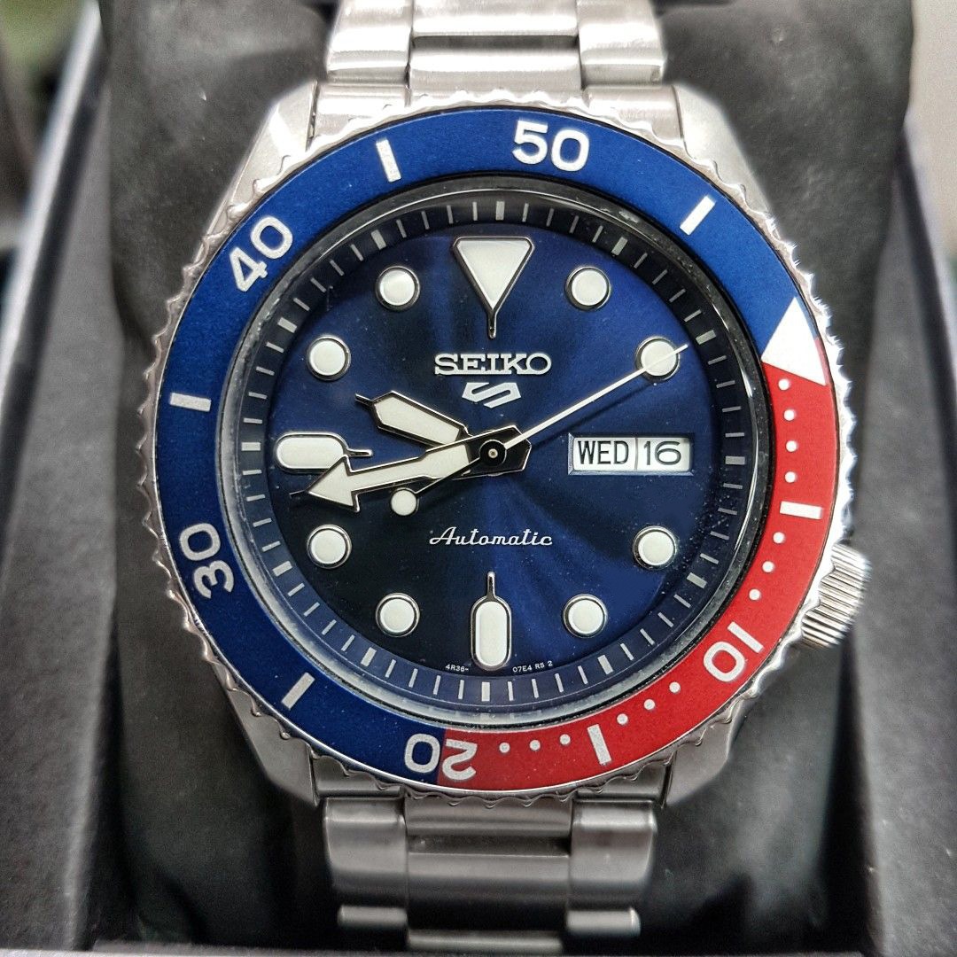 Seiko Pepsi Full Set SRPD53K1 Men Automatic Watch, Men's Fashion ...