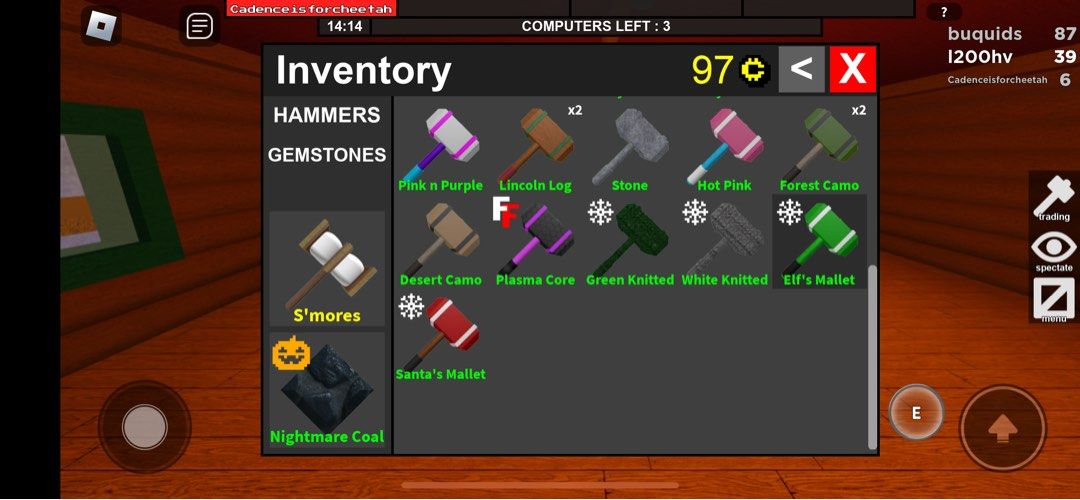 🔨💎Flee The Facility has New Hammers and Gems!🔨💎 