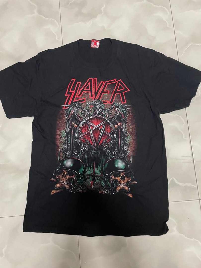 Slayer graphic band tee shirt, Men's Fashion, Tops & Sets, Tshirts