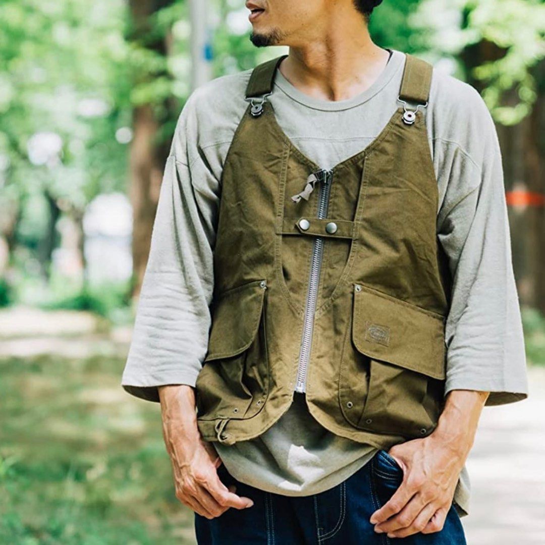 🇯🇵日本製，免運費】SNOW PEAK - Takibi Canvas Vest, 預購- Carousell