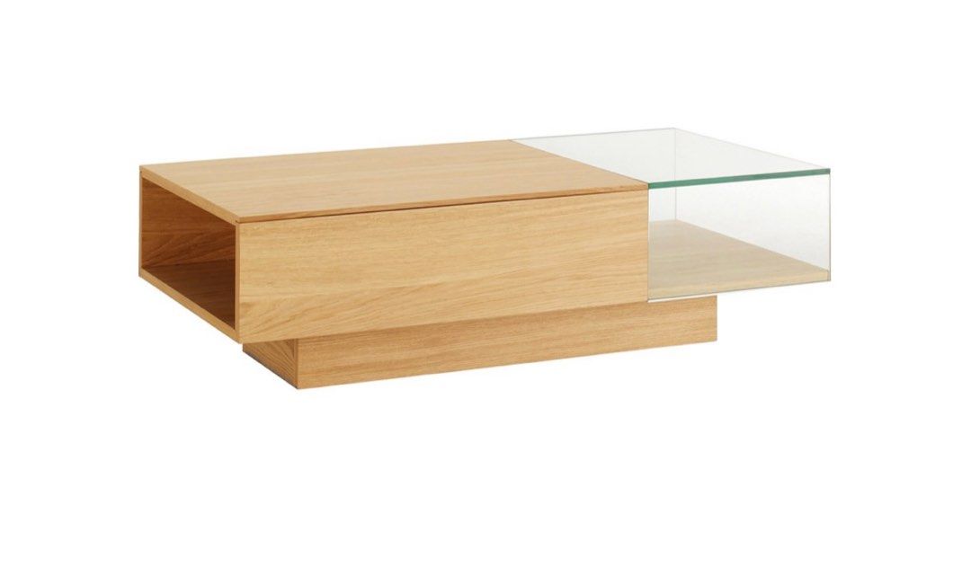 Solid Oak & Glass Coffee Table from Habitat, Furniture & Home Living