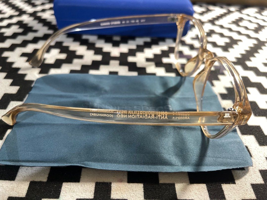 Sunnies Studios Anti-Radiation Glasses (Category: Sunglasses & Eyewear) located in Rizal. Submitted by docdeclutter (Listing ID 1197216818, Image 3). Description: Sunnies Studios Anti-Radiation Eyeglasses Neo (Cornhusk) Brand new. Never used RFS: decluttering.