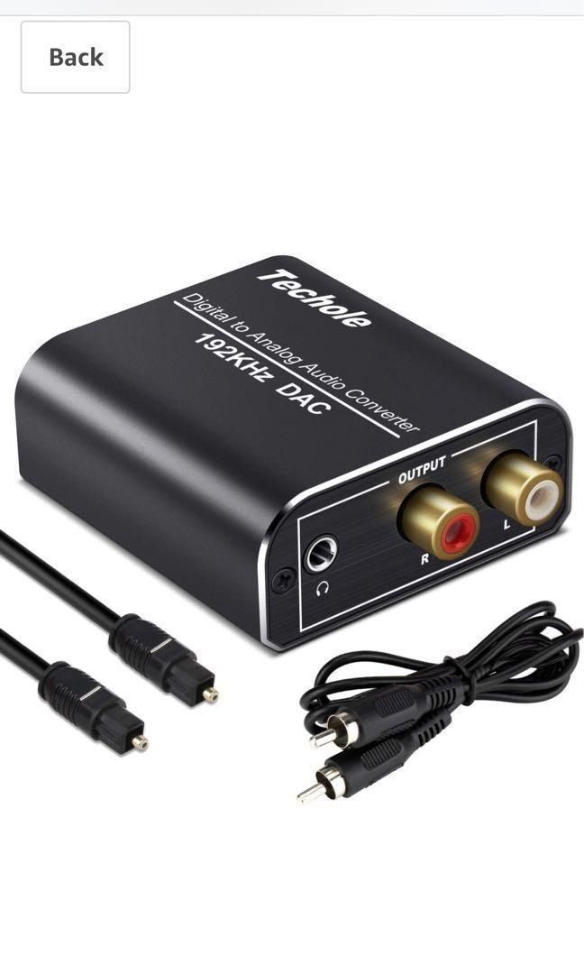 Analog to Digital Audio Converter, Hdiwousp RCA R/L or 3.5mm Jack AUX to  Digital Coaxial Toslink Optical SPDIF Audio Adapter for PS4 Xbox HDTV DVD