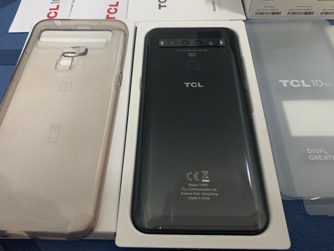 TCL 10 5G (6gb ram, 128gb internal storage, black), Mobile Phones