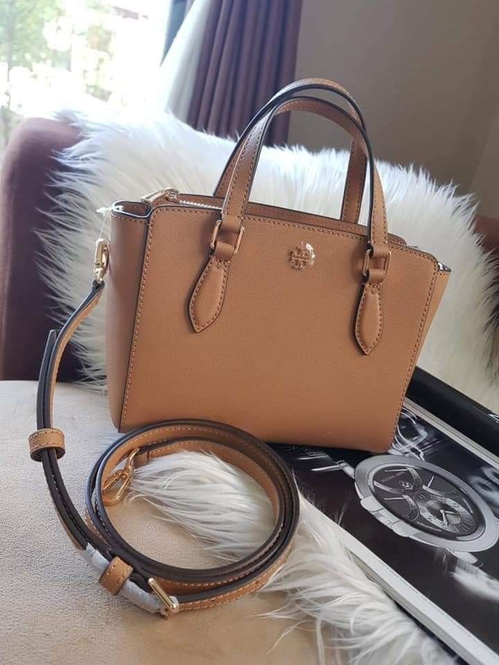 Tory Burch Emerson Mini Zip Top Tote Bag Cardamom, Women's Fashion, Bags &  Wallets, Tote Bags on Carousell