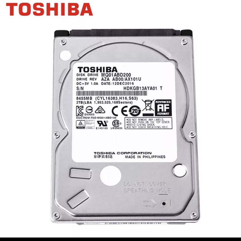 TOSHIBA MQ01ABD100 1TB HDD SATA 使用2842時間 - タブレット