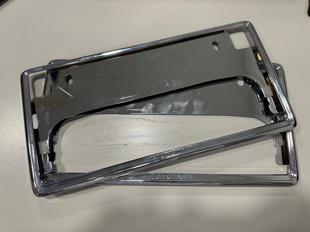 Toyota license plate holder (japan) (pair), Car Accessories