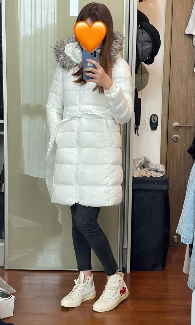 White long winter cheap jacket