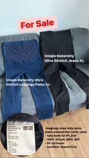 Uniqlo Maternity Jeans & Leggings 2 pairs for sale