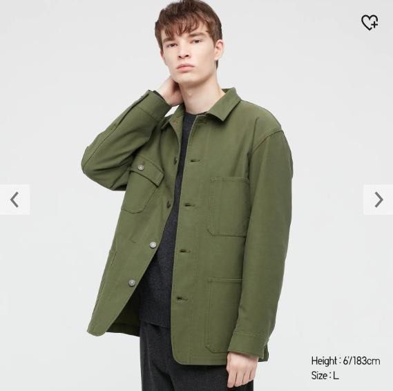 Uniqlo green jacket top
