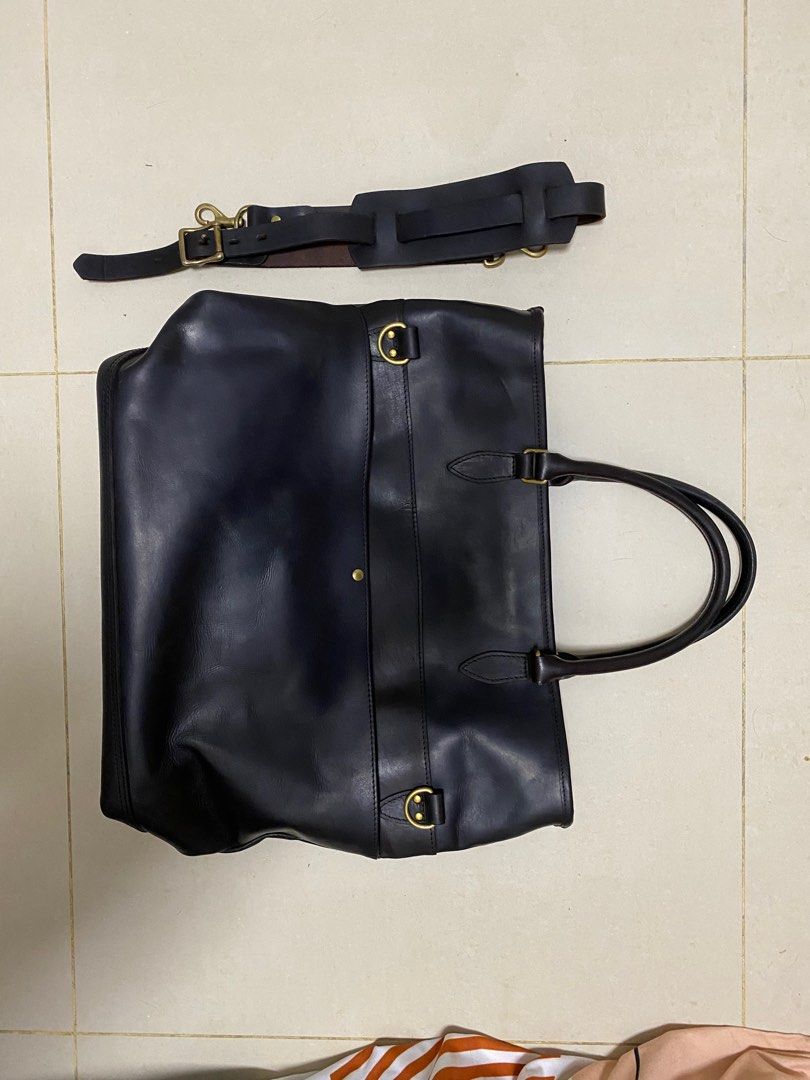 Vasco leather Nelson 2way bag black 黑色, 男裝, 袋, 腰袋、手提袋 