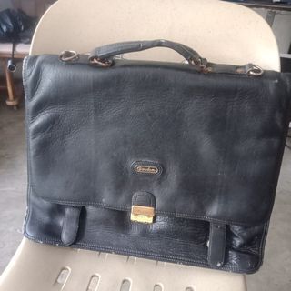 Vintage Gordon leather briefcase