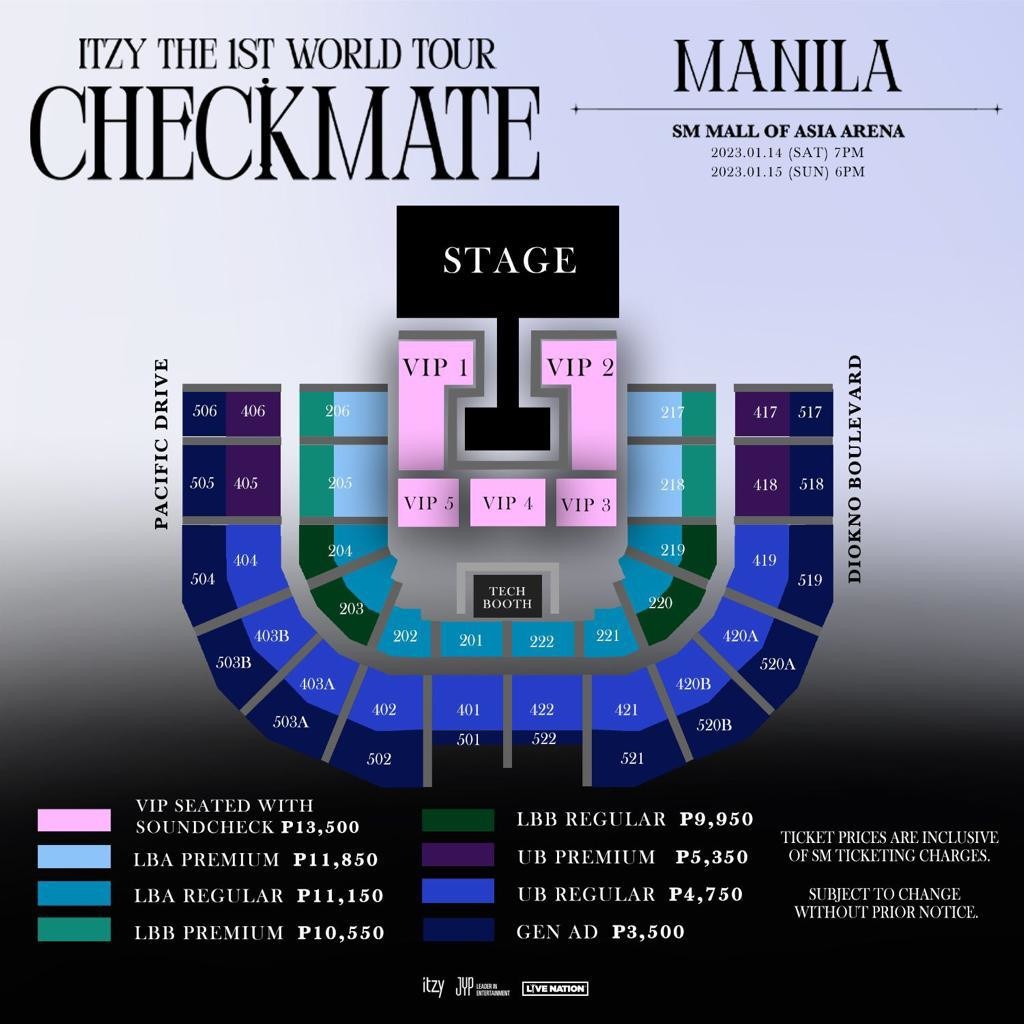 VIP tickets for ITZY: in Manila (Day 2), Hobbies & Toys, Memorabilia