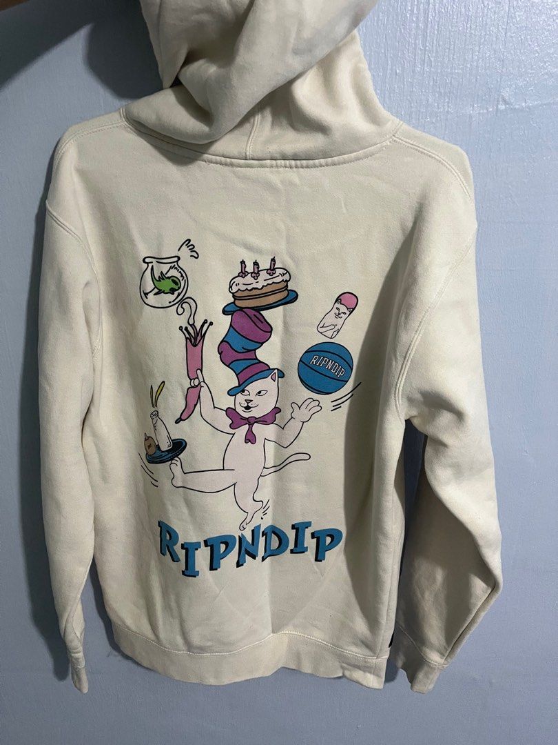 White ripndip hoodie deals