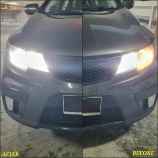 WhiteLED Headlight / Foglight Replacement on Kia Cerato Forte, T10 bulbs available too