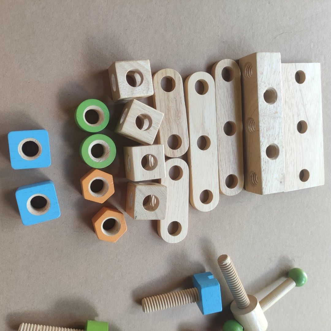 Wooden Construction Kit, Hobbies & Toys, Toys & Games on Carousell