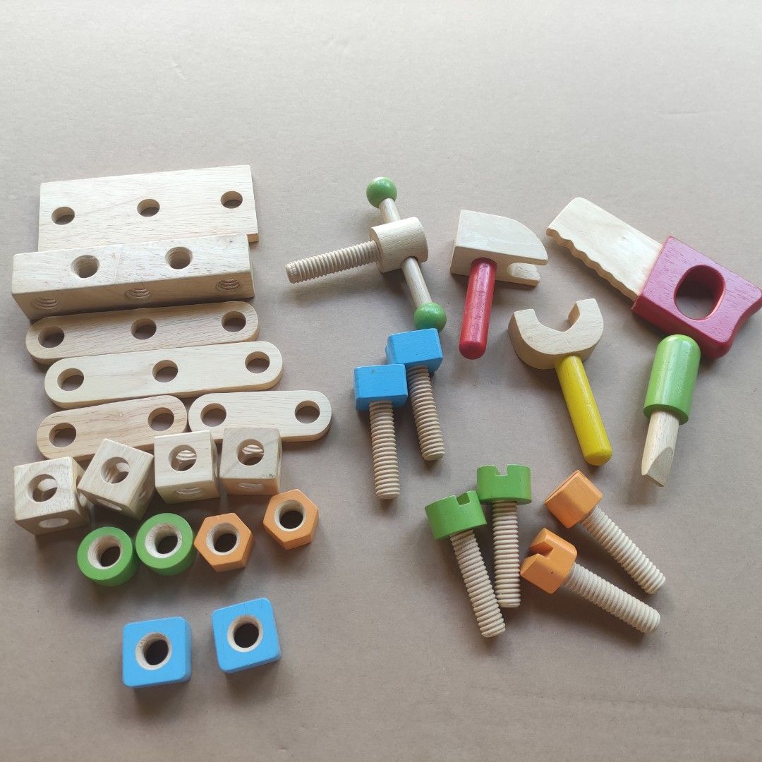 Wooden Construction Kit, Hobbies & Toys, Toys & Games on Carousell