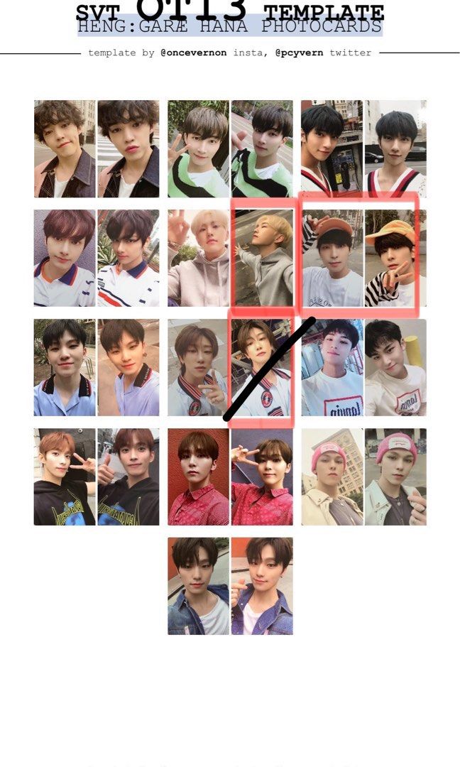 wts/wtt seventeen henggarae pc hana photocard the8 minghao