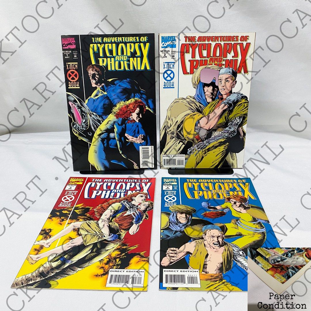 X-Men Comics : Cyclops & Phoenix (1-4) (Category: Comics & Manga) located in Manila. Submitted by _clicktocartmnl (Listing ID 1197165572, Image 1). Description: ————————————————— |✅🍀STILL AVAILABLE🍀 ✅| ————————————————— ---- ITEM DETAILS ---- >Not a pro grader (check photo for reference of possible condition/ grade ) >Vintage >manage your expectations ----- FAQs ----- 📍 PAYMENT FIRST BASIS. 📌 Loc: Manila 🚫Meet-ups 🚫Pick ups atm due to covid