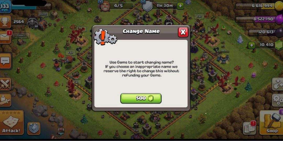40 Clash of Clans TH12 FULLY STACKED EXP133 WITH 10K GEMS AND 2K