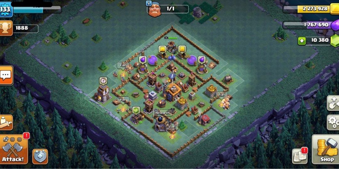 40 Clash of Clans TH12 FULLY STACKED EXP133 WITH 10K GEMS AND 2K