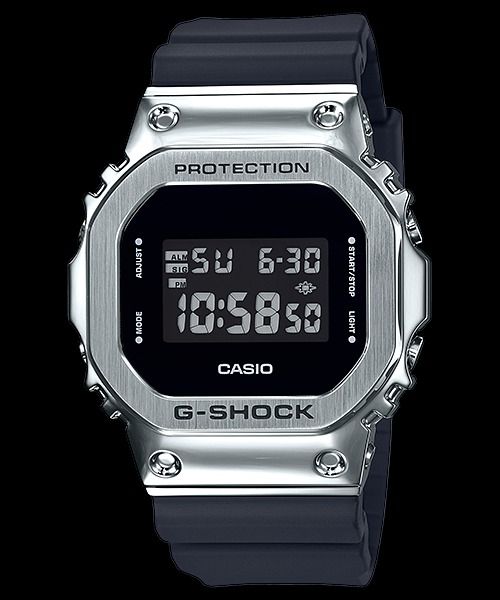 佐敦門市100% 全新Casio G-Shock 鋼殼Metal Bezel 黑Black GM-5600 GM