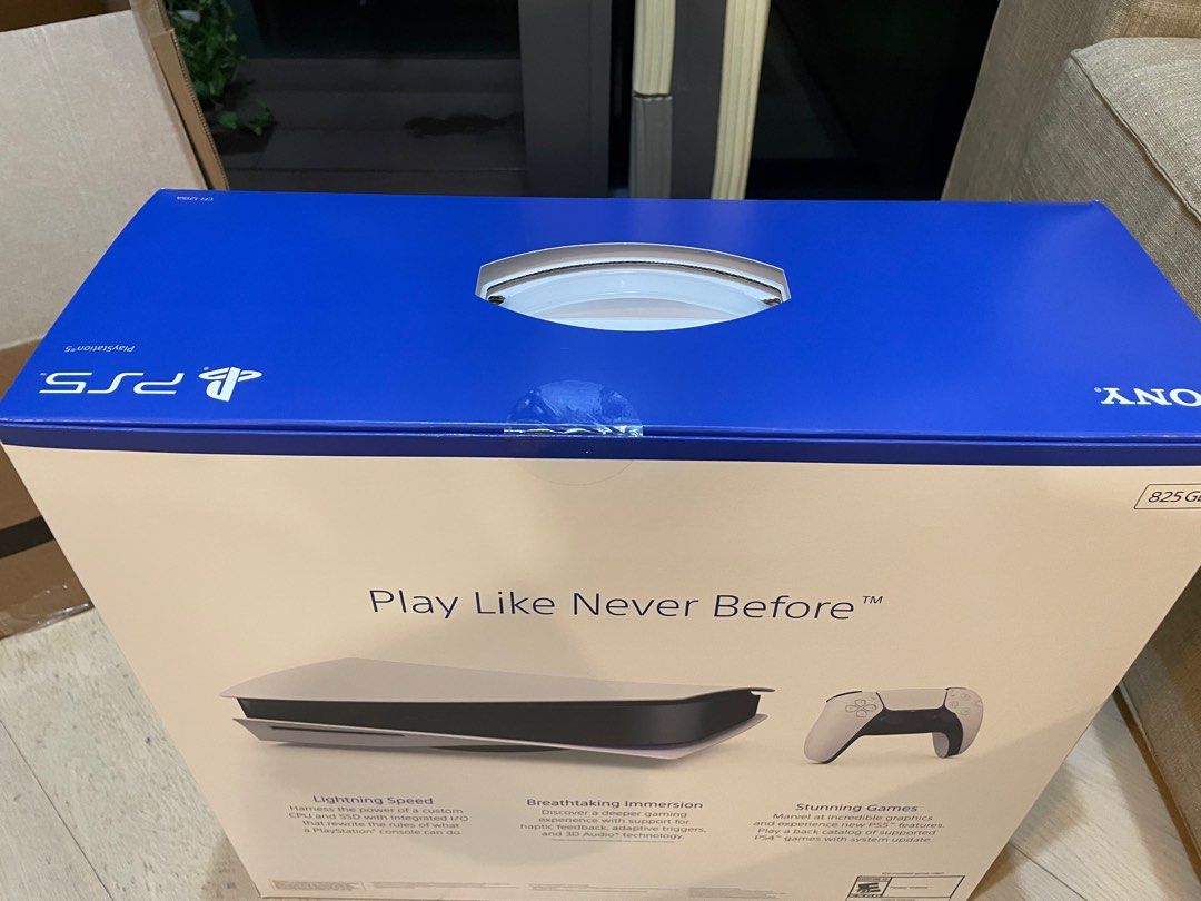 未拆封剛到貨美版最新改進版本(10月1號上市) Playstation 5光碟版 