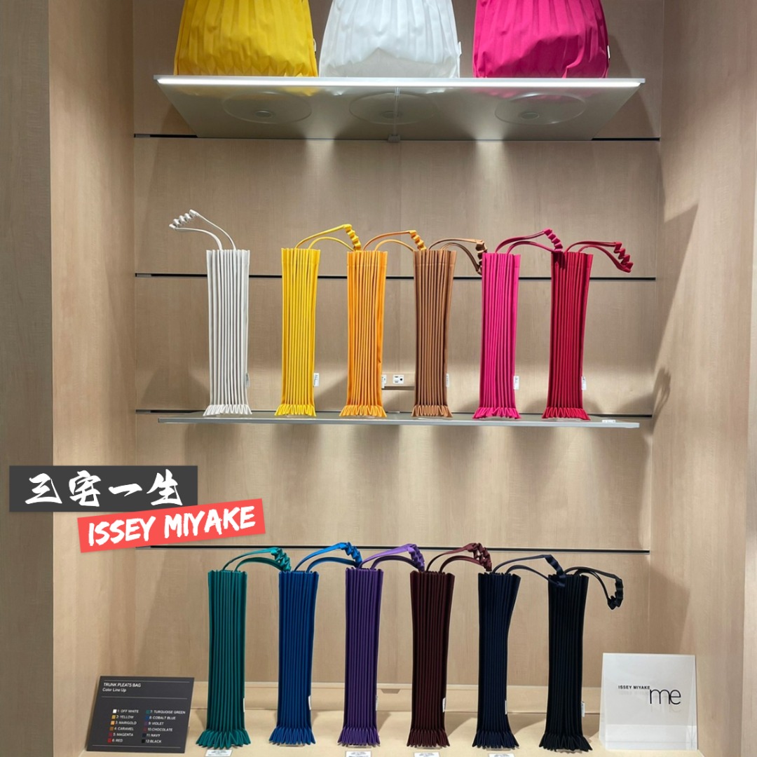 三宅專櫃 me ISSEY MIYAKE TRUNK PLEATS BAG 12 三宅皺褶包 / 樹幹包 (大款) 12/9 預購中 , 她的