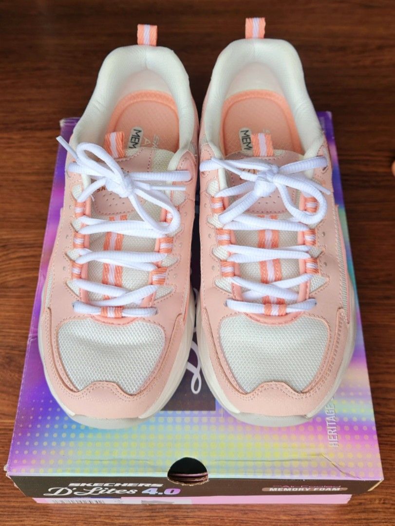 skechers d lite rose
