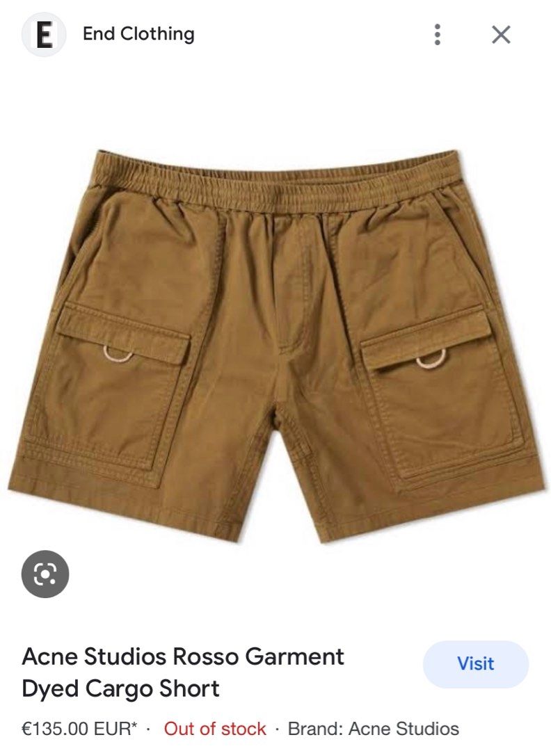 Acne studios rosso shorts discount