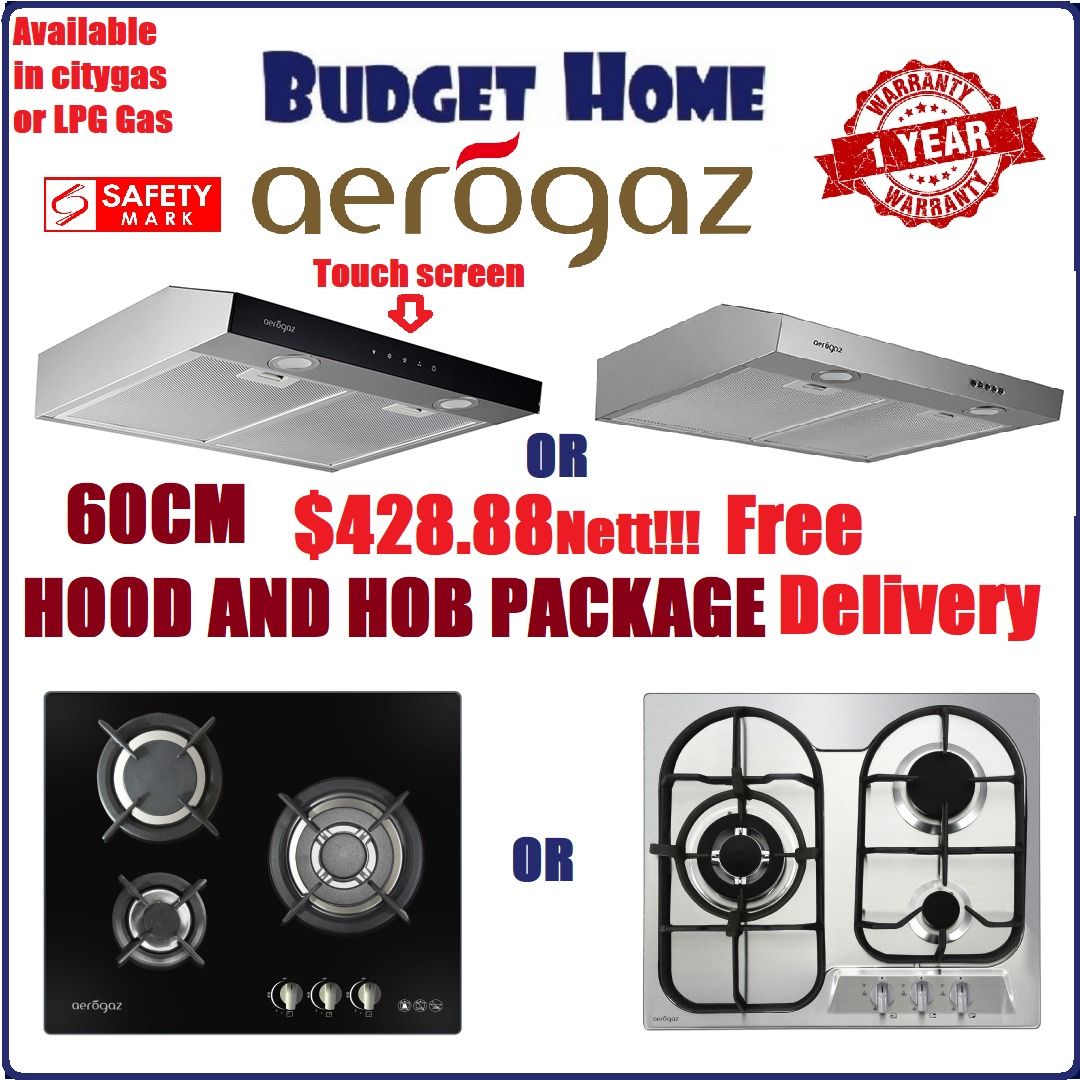Aerogaz Hood and hob, TV & Home Appliances, Kitchen Appliances, Hobs