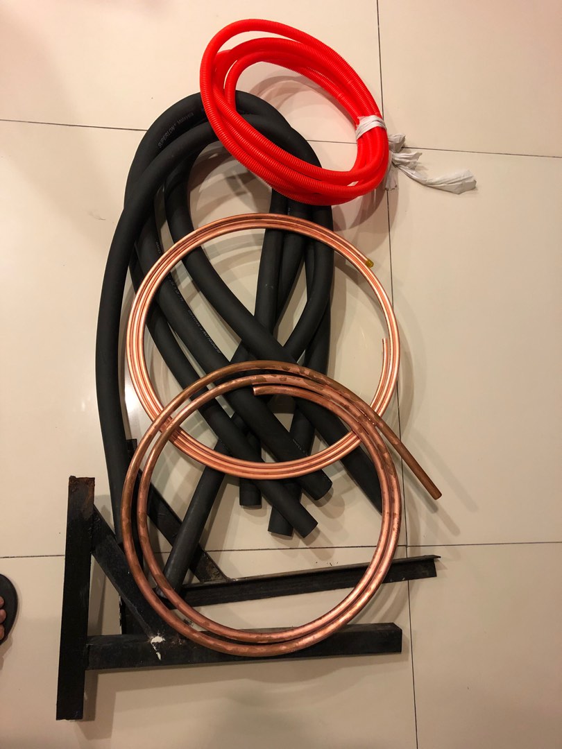 Aircon copper tubing,steel rack,rubber hose, TV & Home Appliances, Air