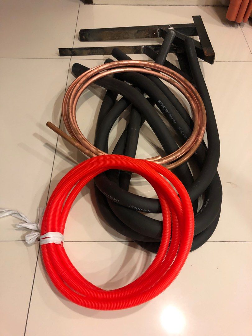 Aircon copper tubing,steel rack,rubber hose, TV & Home Appliances, Air