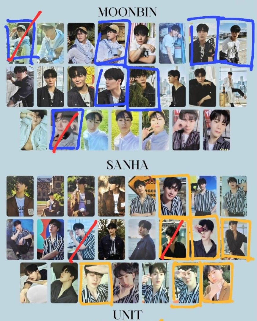 ASTRO MOONBIN&SANHA MAGAZINE 小卡, 興趣及遊戲, 收藏品及紀念品, 韓