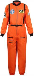 Astronaut Costume (ORANGE) for Adults 15+