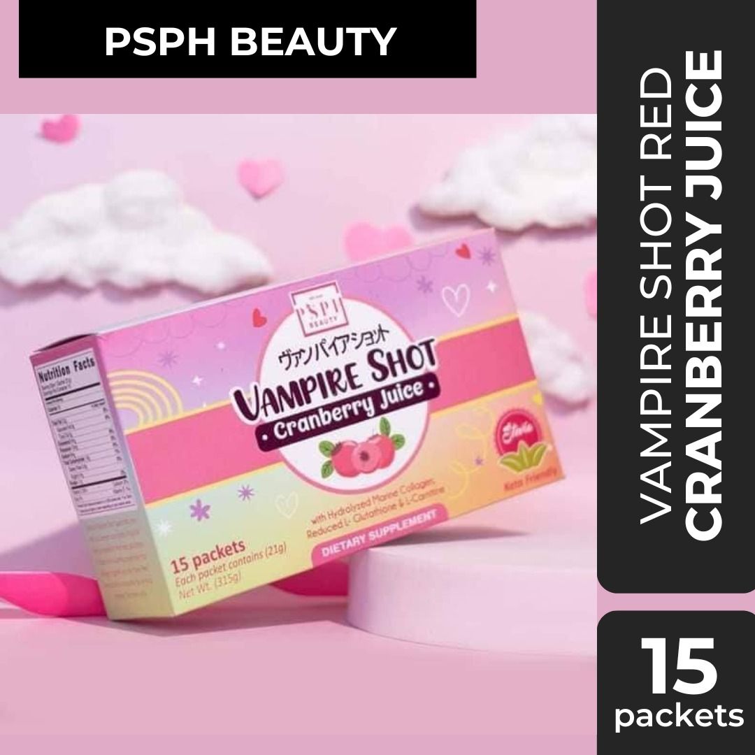Authentic PSPH Beauty - Vampire Shot Cranberry Juice, Food & Drinks ...