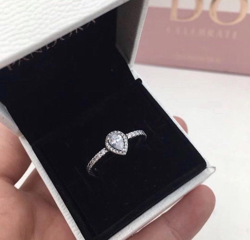 Pandora small teardrop ring shop