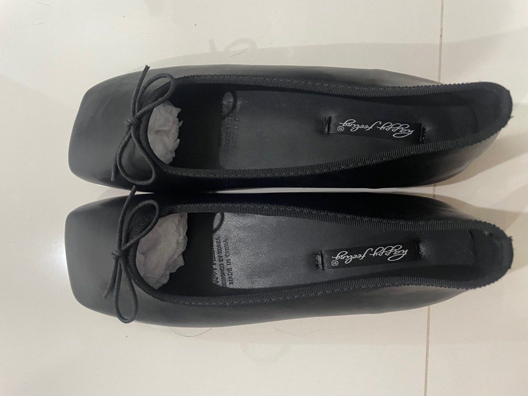 orthopedic black flats